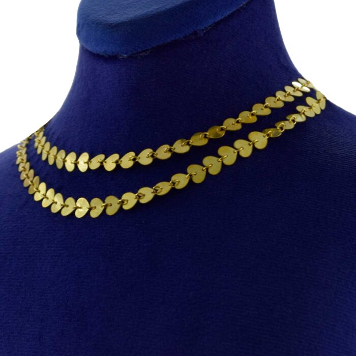 گردنبند طلا 18 عیار زنانه کانیار گالری طرح قلب کد 187